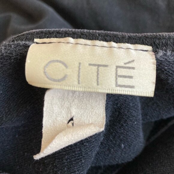 VTG 80s CITE Zebra Graphic Short Sleeve Maxi Dress in Black White Fits Sz M - Picture 10 of 10